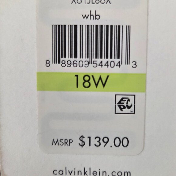 NWT -- Calvin Klein Women’s Plus 18W Black & White Printed Open Front Blazer - Picture 8 of 13